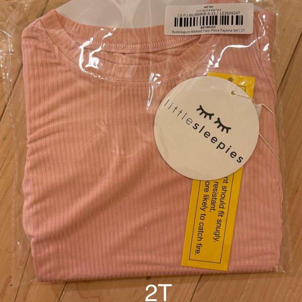 Little Sleepies Bubblegum Ribbed 2 Piece Set